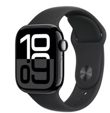 New Apple Watch Series 10 46mm Jet Black Aluminium Cellular, With Strap