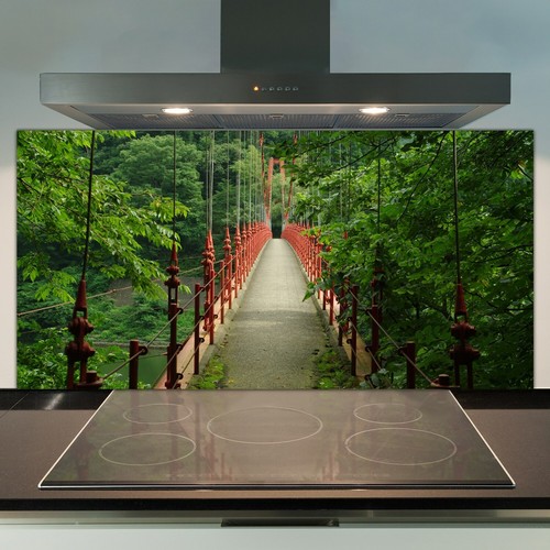 Glass kitchen splashback - glass,