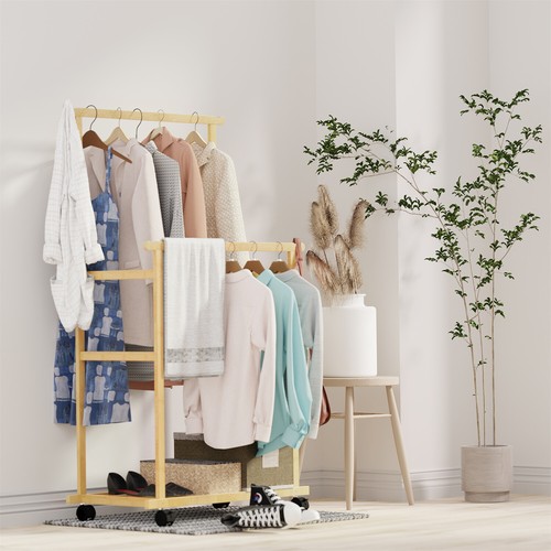 Heavy duty double clothes rail - heavy,