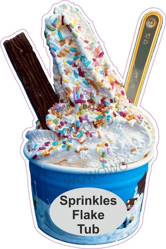 Ice cream van - , sticker