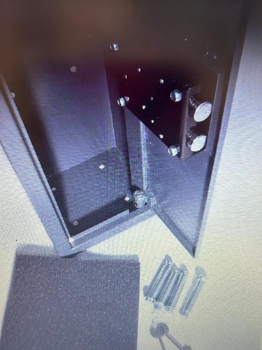 Gun cabinet grey metal - cabinet,