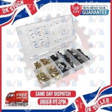 170PC ASSORTED U CLIPS WITH SCREWS SPEED FASTENER CAR INTERIOR TRIM PANEL FIXING