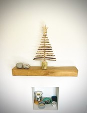 50cmx30cm.Driftwood Xmas Tree, Pre - Lit, Reclaimed Wood, Wooden Christmas Tree