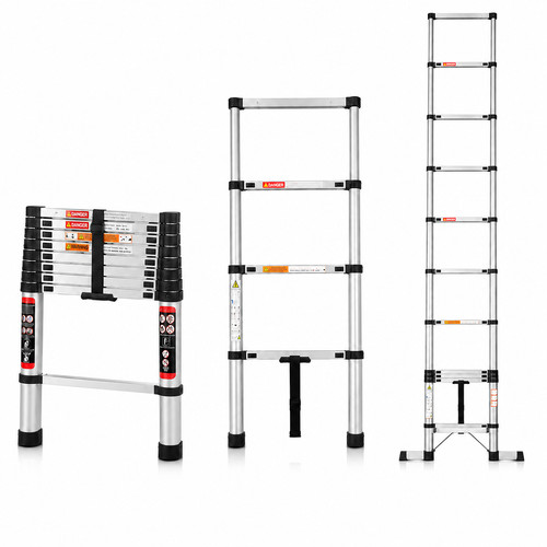 Telescopic ladder stainless - telescopic,