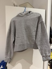 Zara grey cropped hoodie Size