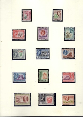 Southern rhodesia 1953 set - rhodesia,