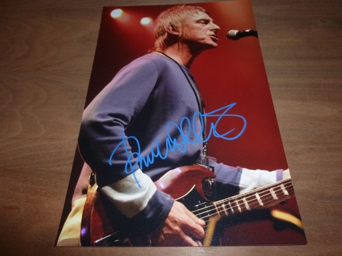 Paul weller signed 12x8 - signed,