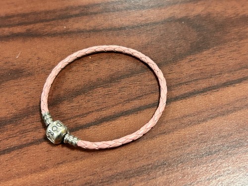Pandora pink braided leather - pink,