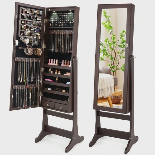 Tilting jewelry armoire with - tilting,
