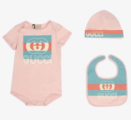 Gucci baby pink vest bib - pink,