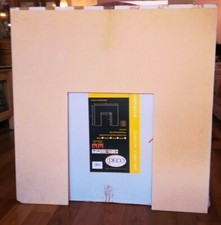 "DECO" COMPOSITE MICRO MARBLE EFFECT CREAM FIREPLACE BACK PANEL 940x940 cm