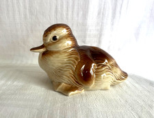 Vintage POOLE POTTERY  Brown & Cream DUCKLING