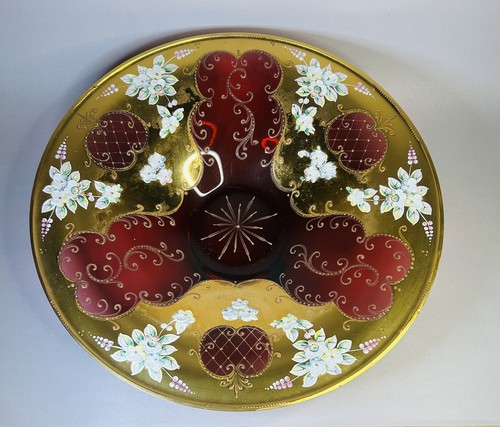 Vintage ruby red murano tre - ruby,