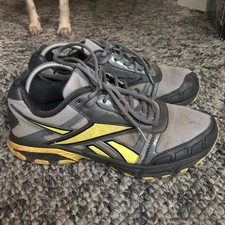 Reebok Women's Size 9 DMX Ride Grey Yellow Athletic Trainers Running Shoes