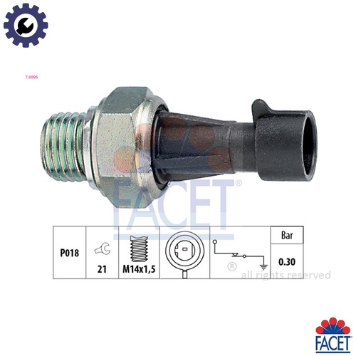 Oil pressure switch 0096 - pressure, for