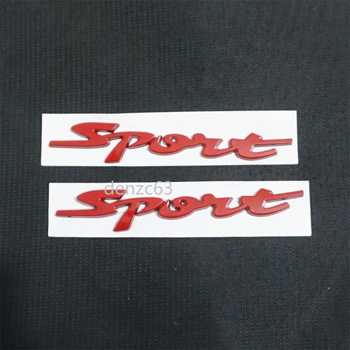 Red glossy sport metal - 2x,