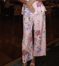 ZARA Wide Leg High Waist Pink