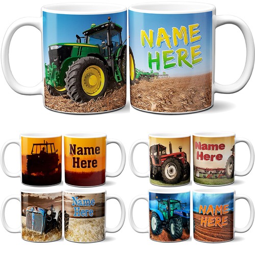 Personalised tractor mug - personalised,
