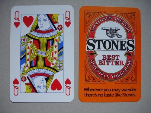 Single playing card stones - single,