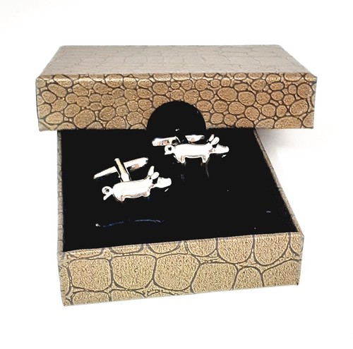 Pig cufflinks farm animal - pig,