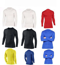 Junior/Boys Core Base Layer Compression Armour Top Thermal Skins Shirt