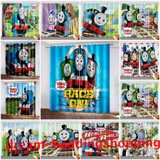 Thomas And Friends Thick 3D Blackout Curtains Thermal Ring Top Eyelet Curtains