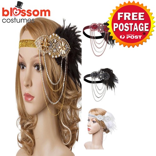 K508 1920s headband - 1920s, vintage