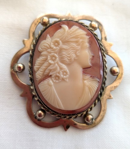 Vintage large mizpah brooch - large,