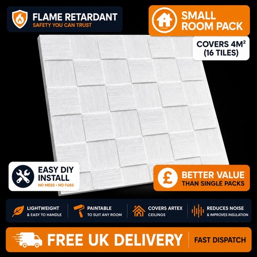 Ceiling tiles 50cm - 50cm, 4m²