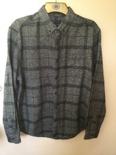 Men's Grey and Black Checked