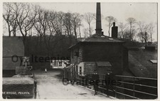 RP Penryn The Bridge posters boys chimneys 1915 pmk real photo postcard Cornwall