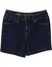 MOSSIMO Womens Mid Rise Denim Shorts US 4 Small W27  Blue Cotton AI06