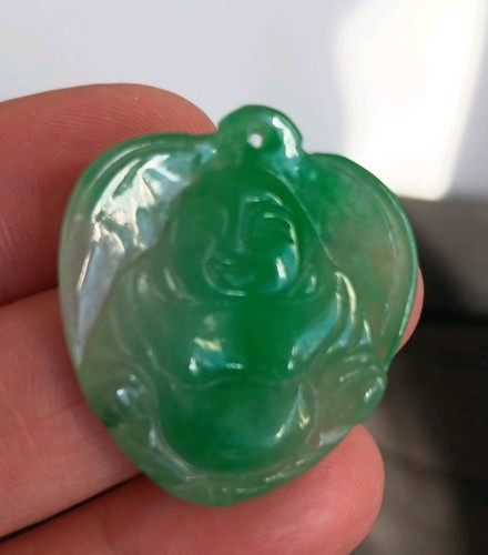 Jade stone laughing buddha - stone,