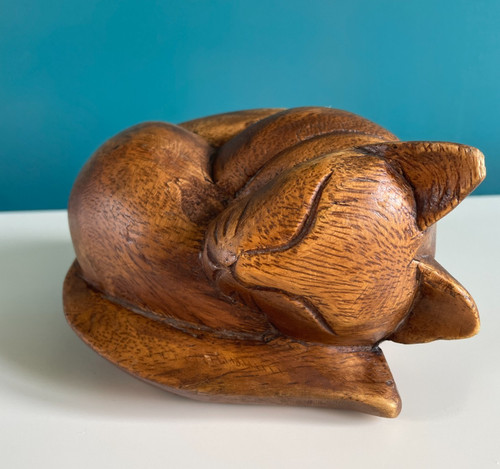 Wooden hand carved sleeping - wooden,