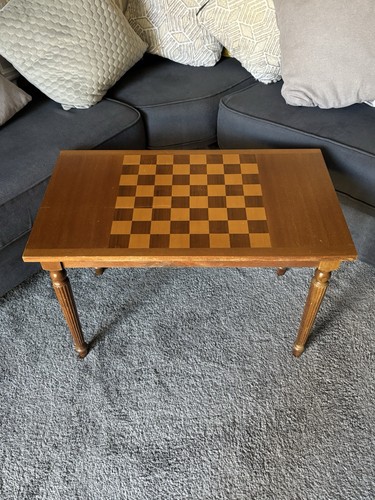 Wooden chess table vintage - wooden, pre