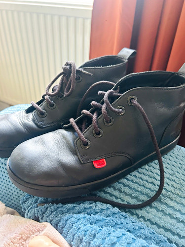 Kickers men black leather - kickers,