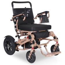 MobilityPlus+ Ultra-Light InstaSplit Electric Wheelchair Champagne | 4mph, 700W