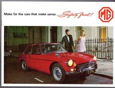 MG Range 1968-1969 UK Market Sales Brochure Midget, 1300, MGB & MGC