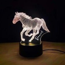 Personalised Name Horse LED