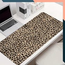XXL Leopard Print Mouse Pad