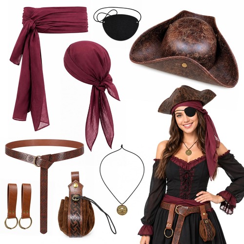 Pirate costume accessories set - accessories,