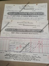 Joseph Taylor & Sons, iron, steel & girder merchants operating out of Huddersfie