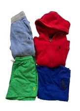 Polo Ralph Lauren Boys Clothes Bundle Age 5 Designer Hoodie Swimming trunks 