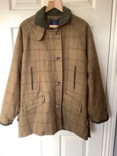 Joules Wool Tweed Country Field Coat Jacket  Size UK 14