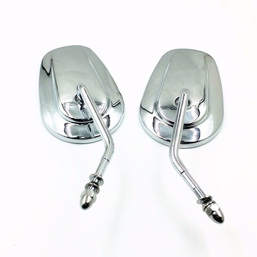 Chrome oval rearview mirror - chrome,