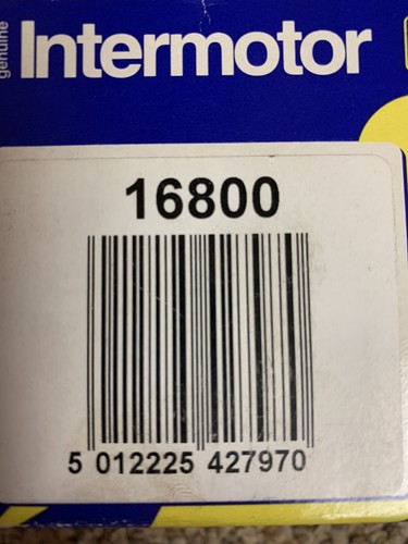 Intermotor 16800 map sensor - intermotor,