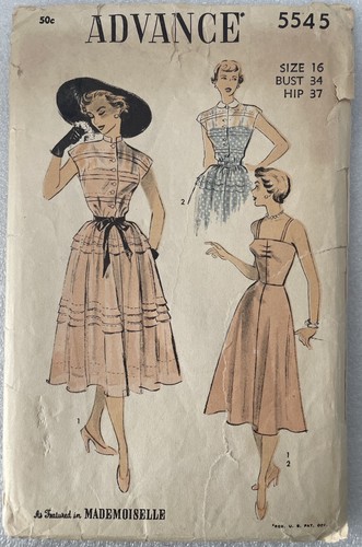 50s shirtwaist dress - 50s,