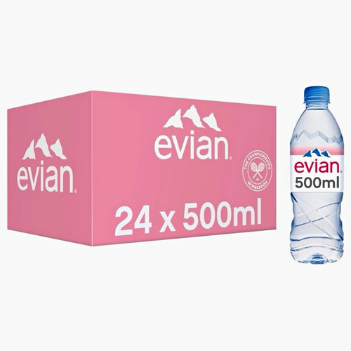 Evian natural mineral water - natural,