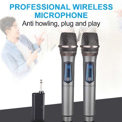 Wireless microphone uhf - 2x,