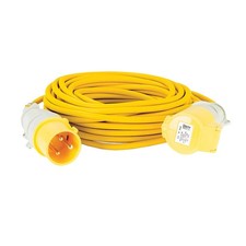 Defender Extension Lead Yellow 2.5mm2 32A 14m 110V E85235-DP